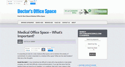 Desktop Screenshot of doctorsofficespace.com