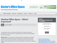 Tablet Screenshot of doctorsofficespace.com